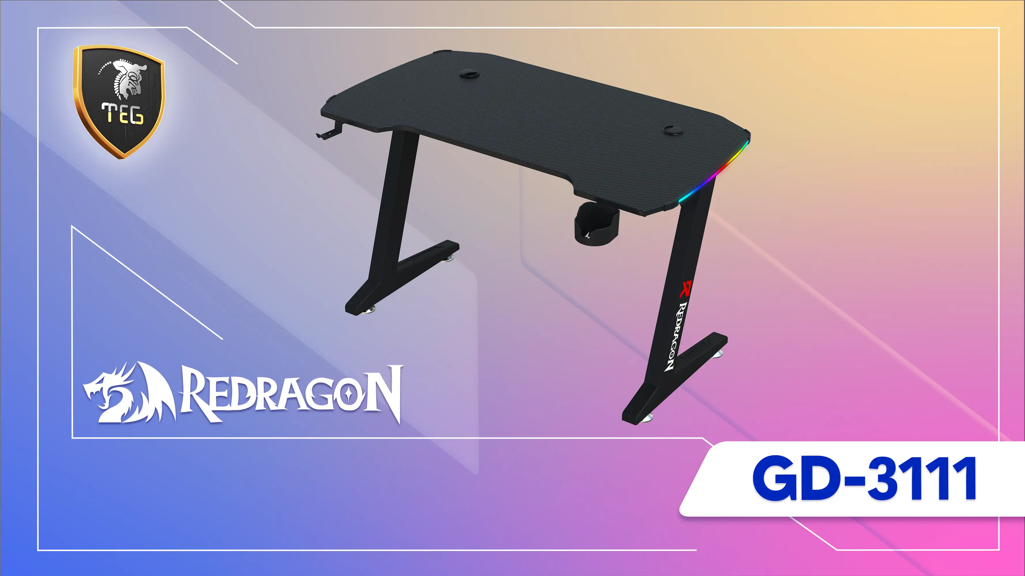 اسمبل میز گیمینگ ردراگون GD-3111 RGB